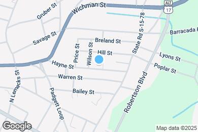 Map image of the property - 407 Hayne St