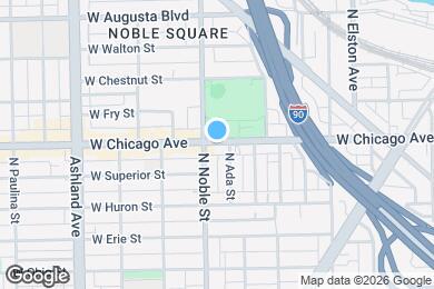 Map image of the property - 1373 W Chicago Ave