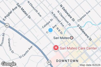 Map image of the property - 218 Tilton Ave