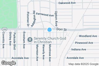 Map image of the property - 1213 Montrose Ave