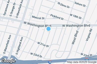 Map image of the property - 1937 1/2 S Harcourt Ave