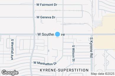 Map image of the property - 633 W Southern Ave