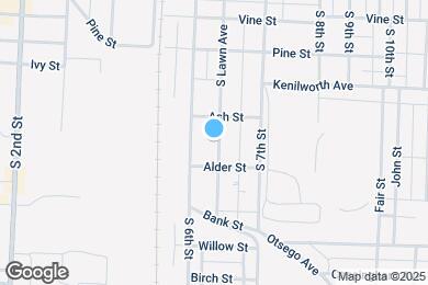 Map image of the property - 831 S Lawn Ave