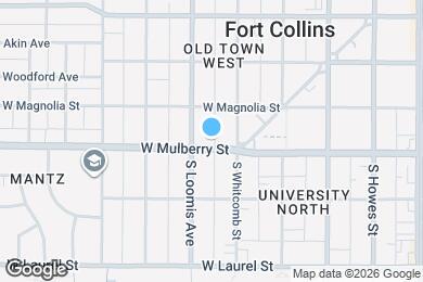 Map image of the property - 616 W Mulberry St