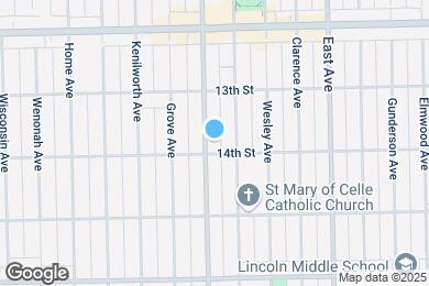 Map image of the property - 1341 Oak Park Ave