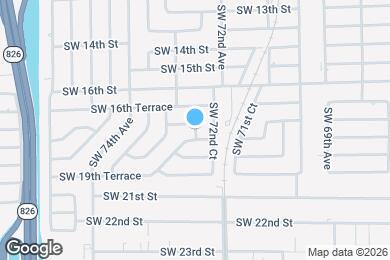 Map image of the property - 1720 SW 73rd Ave