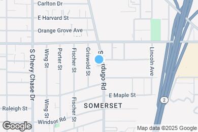 Map image of the property - 419 S Verdugo Rd