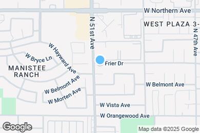 Map image of the property - 5043 W Frier Dr