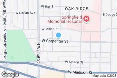 Map image of the property - 445 W Carpenter St