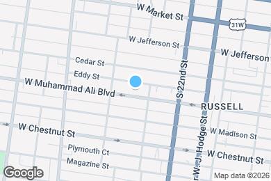 Map image of the property - 2319 W Muhammad Ali Blvd