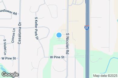 Map image of the property - 1021 S Nicolet Rd