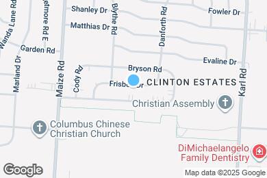 Map image of the property - 1281 Frisbee Dr