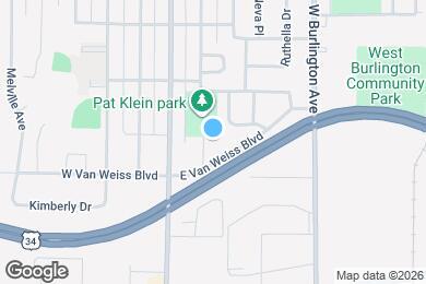 Map image of the property - Hawthorne Townhomes
