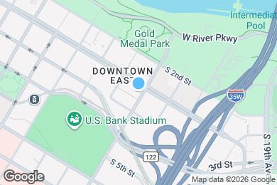 Map image of the property - 1025 Washington Ave S