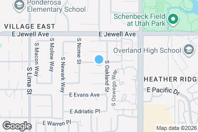 Map image of the property - 11770 E Asbury Ave