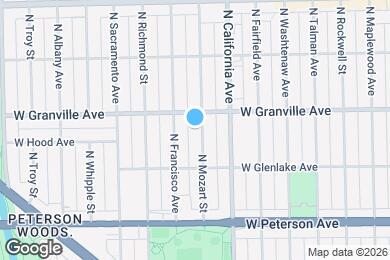 Map image of the property - 6140 N Mozart St