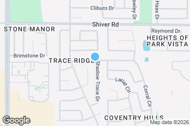 Map image of the property - 8733 Shadow Trace Dr