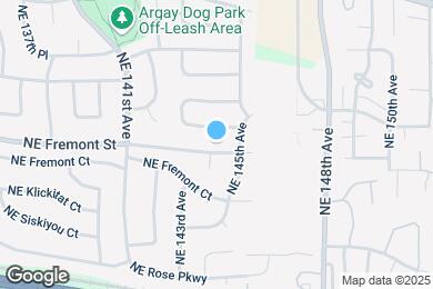 Map image of the property - 14407 NE Fremont St