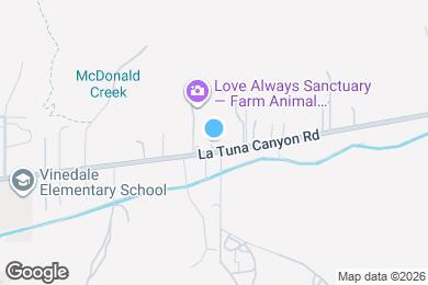 Map image of the property - 9805 La Tuna Canyon Rd