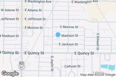 Map image of the property - 404 E Madison St