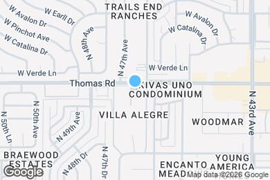 Map image of the property - 4625 W Thomas Rd