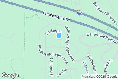 Map image of the property - 3263 S Justin St