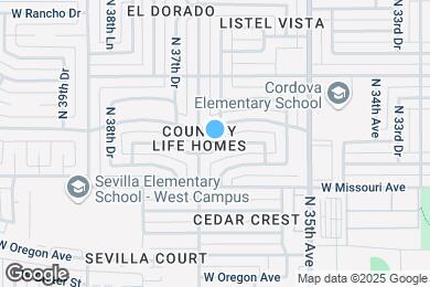 Map image of the property - 3638 W Luke Ave