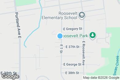 Map image of the property - 3602 E T St