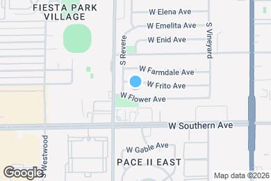 Map image of the property - 732 W Flower Ave