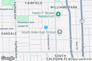 Map image of the property - 3510 S Harrison St