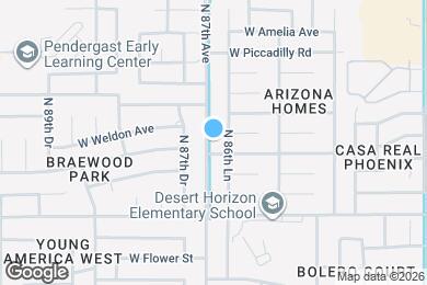 Map image of the property - 3607 N 87th Ave