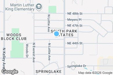 Map image of the property - 1321 NE 44th St