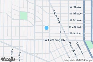 Map image of the property - 710 W 1st Ave