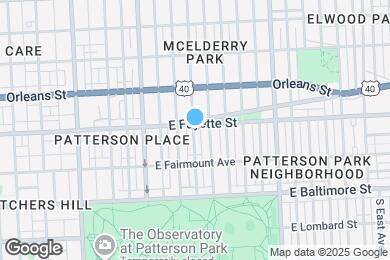 Map image of the property - 2611 E Fayette St