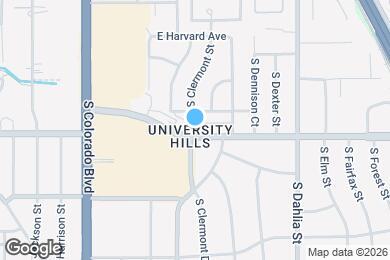 Map image of the property - 4529 E Yale Ave