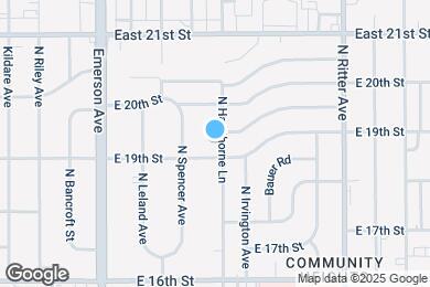 Map image of the property - 1914 N Hawthorne Ln