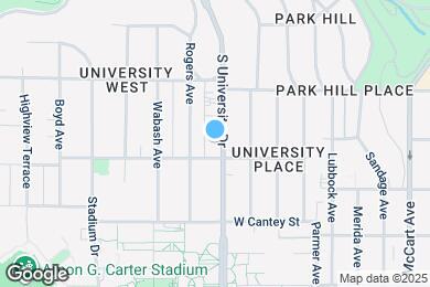 Map image of the property - 2556 S University Dr