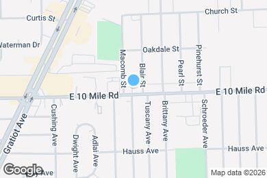 Map image of the property - 17541 E 10 Mile Rd