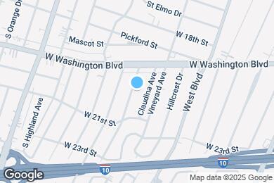 Map image of the property - 1946 S Palm Grove Ave