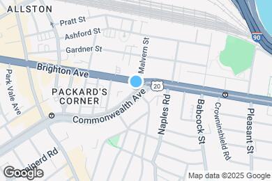 Map image of the property - 1111 Commonwealth Ave