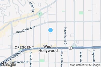 Map image of the property - 1236 N Sweetzer Ave