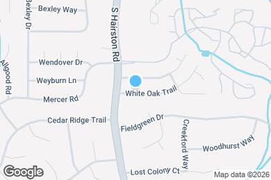 Map image of the property - Room in House on White Oak Trail
