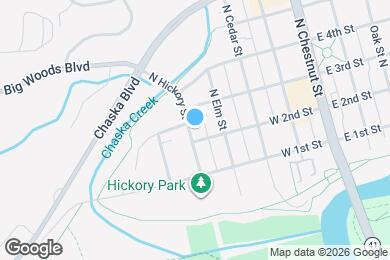 Map image of the property - 206 N Hickory St