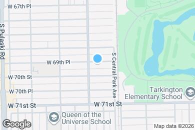 Map image of the property - 3639 W 69th Pl