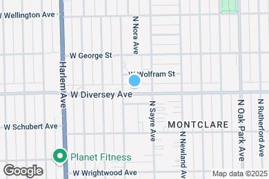 Map image of the property - 7026 W Diversey Ave