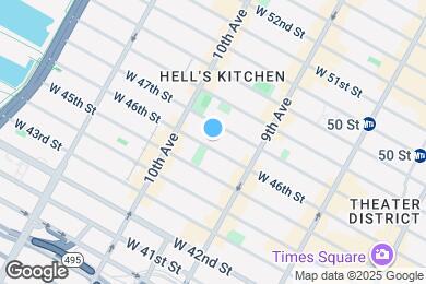 Map image of the property - 439 W 46th St