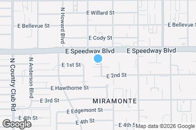 Map image of the property - 1031 N Holly Ave