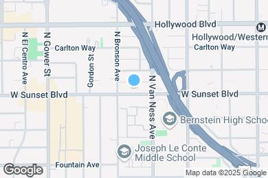 Map image of the property - 5837 W Sunset Blvd