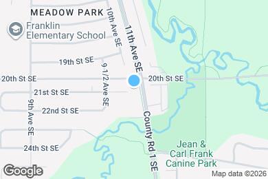 Map image of the property - 1017 21st St SE
