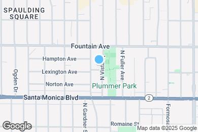 Map image of the property - 1215 N Vista St